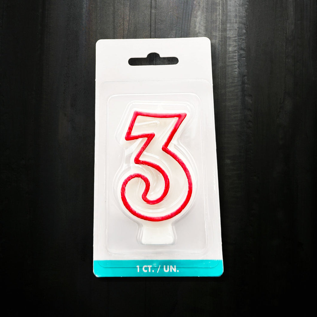 Number Candle - 3